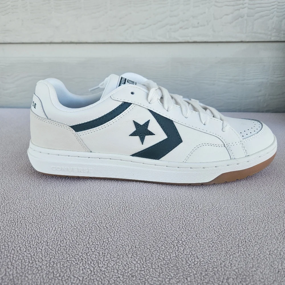 Converse Pro Blaze Classic Ox White Green Low Top Leather Men SZ 10.5 A12404C - Picture 2 of 12